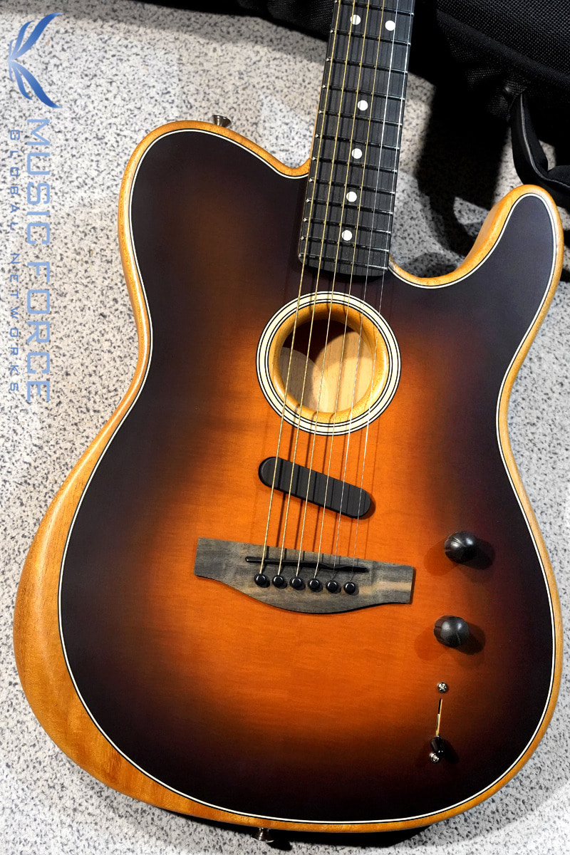 Fender USA Acoustasonic Telecaster- Sunburst w/Ebony FB (신품) 펜더 아메리칸 어쿠스타소닉 텔레캐스터 - US200854