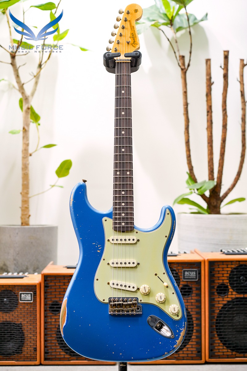 [2024 새봄맞이세일! (~4/30까지)] Fender MBS(Masterbuilt) 1963 Strat Relic-Lake Placid Blue by Kyle McMillin (신품)
