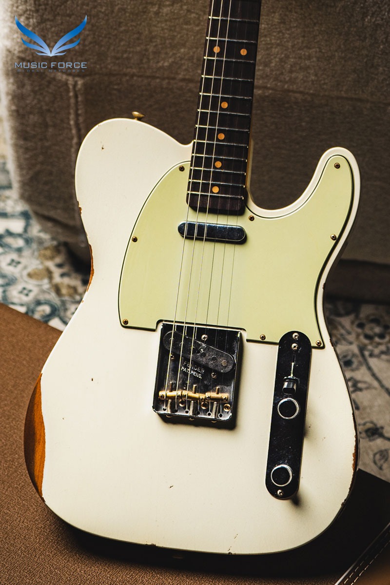 [2024 새봄맞이세일! (~4/30까지)] Fender Custom Shop Limited Edition 1961 Telecaster Relic-Aged Olympic White (2023년산/신품) - CZ570628