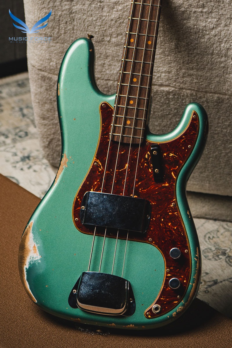 [2024 새봄맞이세일! (~5/31까지)] Fender Custom Shop Limited Edition 1960 Precision Bass Heavy Relic-Aged Sherwood Green Metallic (2022년산/신품) - CZ560358